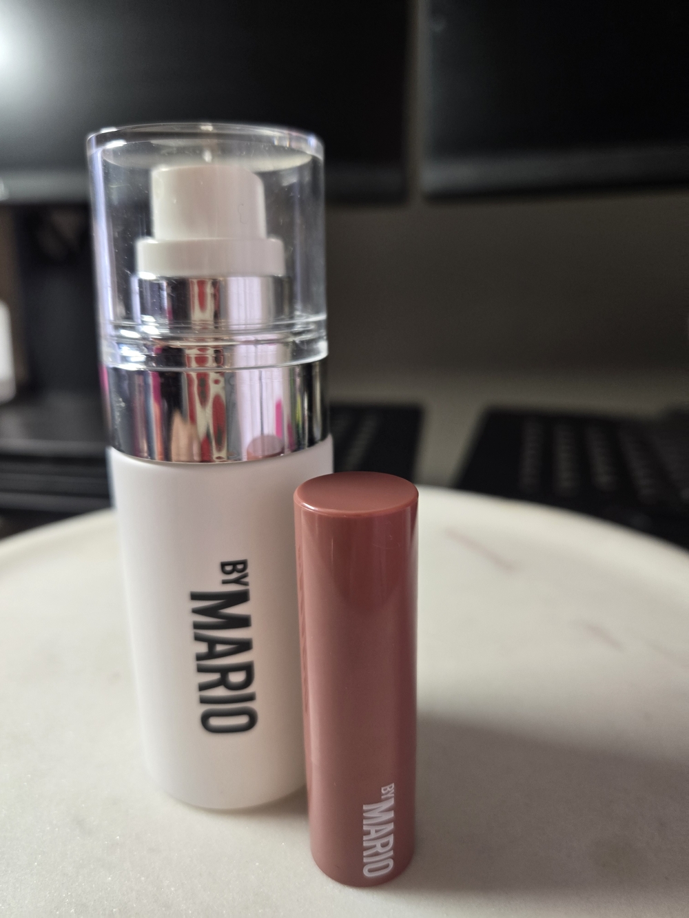 MAKEUP BY MARIO 2pc Bundle: Setting Spray & Mini Lip Serum Rosewood Glow NEW